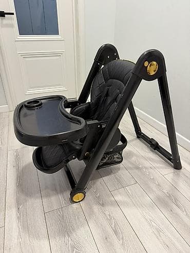 Столы: Стульчик для кормления, Другой бренд, Металл, Другой вид, цвет - Черный — 5