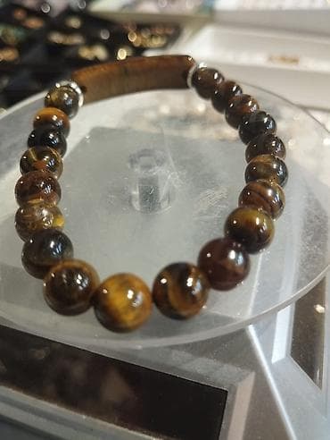 Браслет из натурального тигрового глазаЯрмарка украшений из