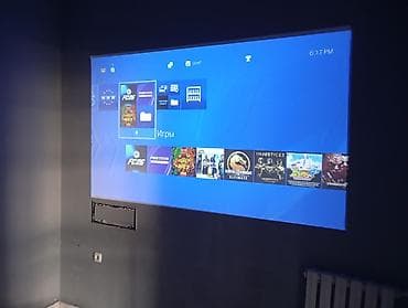 тв подставки: Игровая зона с проектором и PlayStation 4 - Проектор на полке с — 2