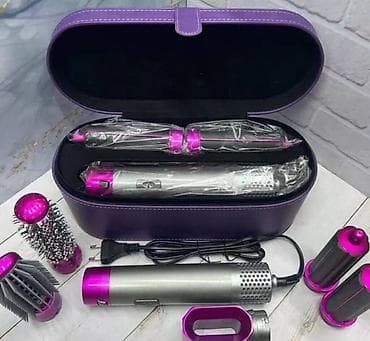 термозащита для волос: Мультистайлер Dyson, Титаново-керамическое, До 180 °С, Круглая щетка — 2