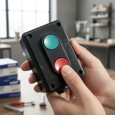 Пульт управления с двумя кнопками, предназначенный для коммутации