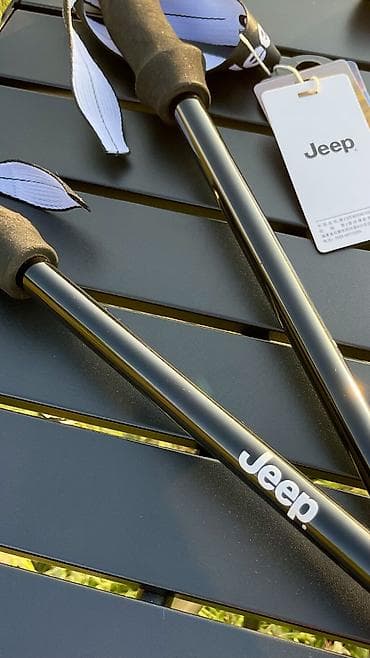 Треккинговые палки от бренда Jeep (2 шт) Легкие (вес всего 242 гр) — 9