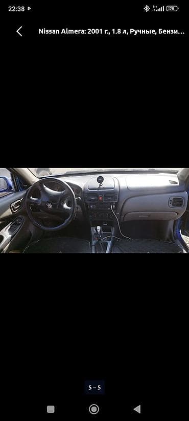 corolla verso: Nissan Almera: 2001 г., Хэтчбэк — 10