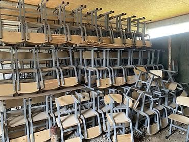 стулья офисные: Школьный стул, Железо, цвет - Серый — 3