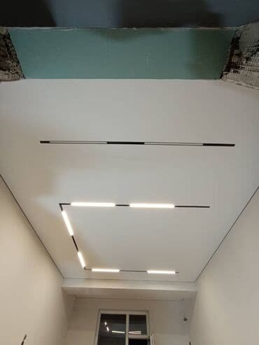 трековые светильник: Натяжной потолок Матовое Бесплатный замер, Монтаж, Демонтаж — 2