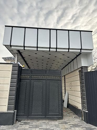 бетонный лоток: Туникафон Навесы и облицовка потолков для дворов, террас и въездных — 1