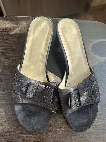 Мужская одежда: Босоножки, 40, Б/у, цвет - Черный, Самовывоз — 2