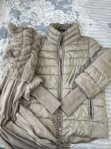 тёплые шарфы: Пуховик, Короткая модель, Стеганый — 2