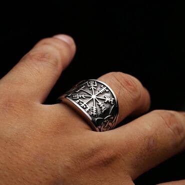 палочка гарри поттера: Эффектное кольцо в скандинавском стиле с изысканным узором. Выполнено — 2