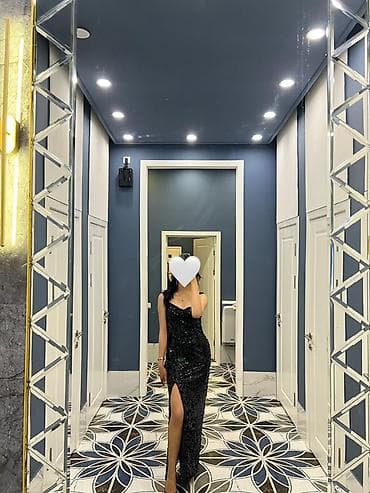 Женская одежда: Дизайнерское вечернее платье ANGE dress - Цвет: черный - Размер — 5