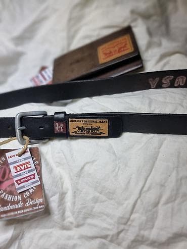 пояс верблжовой: ПАРТМОНЕ, РЕМЕНЬ Levi’s из натуральной кожи. 100 %. Совсем новый — 5