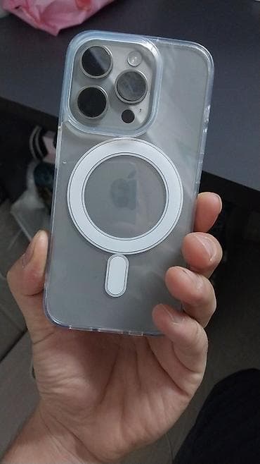 17 pro: IPhone 15 Pro, Б/у, Чехол, 92 % — 3