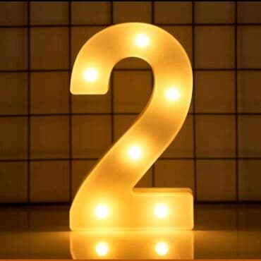 бишкек детская одежда оптом: Объемные светящиеся цифры 2024! размер: 17см*20см можно использовать — 4