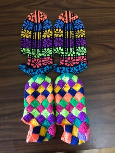 Вязанные следки ручной работы для подарков