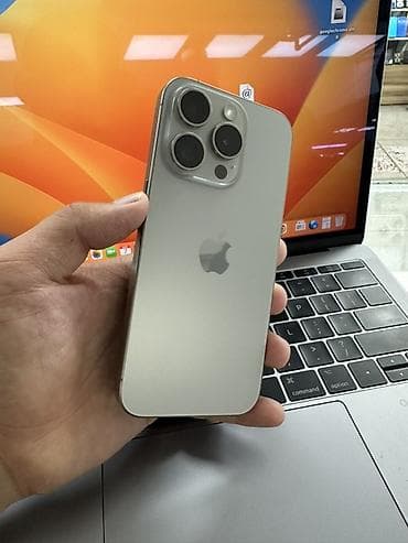 iphone 11 pro: IPhone 15 Pro, Б/у, 256 ГБ, Natural Titanium, Кабель, 86 % — 3
