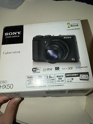 кичинекей камера: Фотоаппарат Sony Cyber‑shot DSC‑HX50 - Матрица 20,4 МП Exmor R CMOS — 1