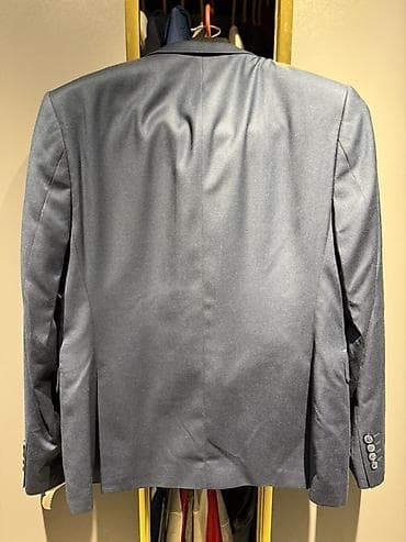 р 40: Мужской костюм, M, Б/у, цвет - Синий, Самовывоз, Бесплатная доставка — 4