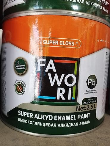FAWORI Super Gloss — высокоглянцевая алкидная эмаль. Характеристики lalafo.kg да FAWORI Super Gloss — высокоглянцевая алкидная эмаль. Характеристики