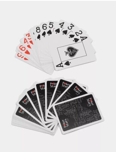 набор фишек для покера: Карты ♥️♠️игральные"POKER STARS" Премиальное качество. 100% — 5