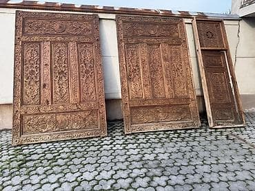 ягоды малины: Резные деревянные панели/дверные полотна ручной работы - Материал — 4