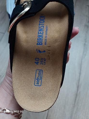 обувь 38 39: Босоножки, 40, Birkenstock, Новый, цвет - Черный, Самовывоз — 2