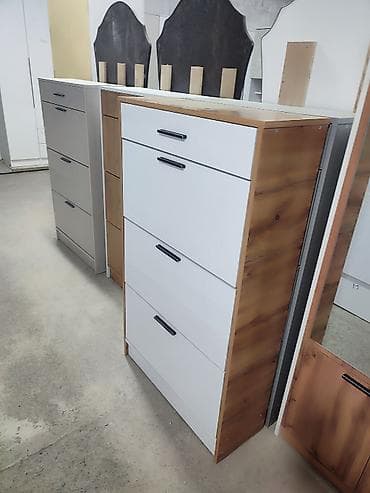 4 5мм: Кийим үчүн комод, Күзгүсүз, ЛДСП, түсү - Ак — 1