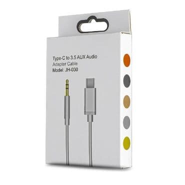 переходник для микрофона: Аудио кабель, переходник JH-030 TYPE - C на AUX Jack 3.5 mm, длина 1 — 1