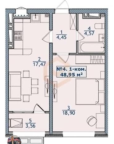 seven development: Строится, 1 комната, 49 м² — 10