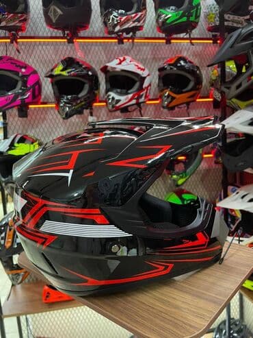 мяч для художественной: Кроссовый,Эндуро Мото ШЛЕМфул фейс+ 3 ПОДАРКИ — 4