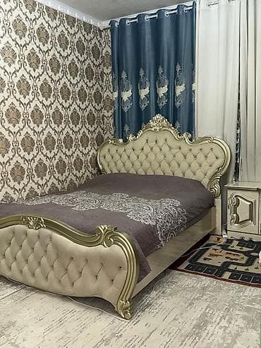 колуны купить: Спальный гарнитур, Б/у, Двуспальная кровать, Трюмо, Тумба, цвет - Бежевый — 8