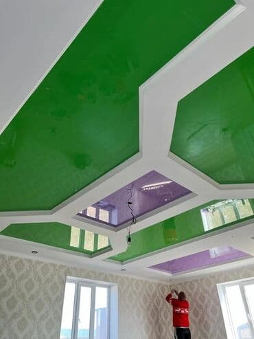 покраска стен водоэмульсионной краской цена бишкек: Керме шыптар Жылтырак, Жылтырабаган, 3D потолоктор Кепилдиги, Акысыз консультация, Акысыз ченөө — 9