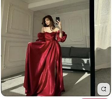 итальянский платье: Вечернее платье макси с открытыми плечами и объемными съемными — 7