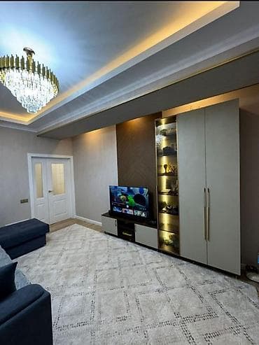 2 комнаты, 66 м², Кок-Жар мкр Элитка, 6 этаж, Дизайнерский ремонт