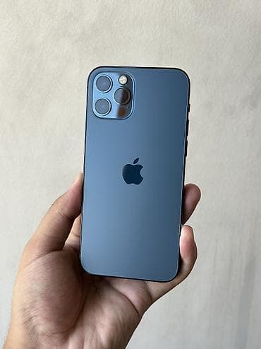 iphone cs max: IPhone 12 Pro, Б/у, 128 ГБ, Синий, Коробка, 75 % — 2