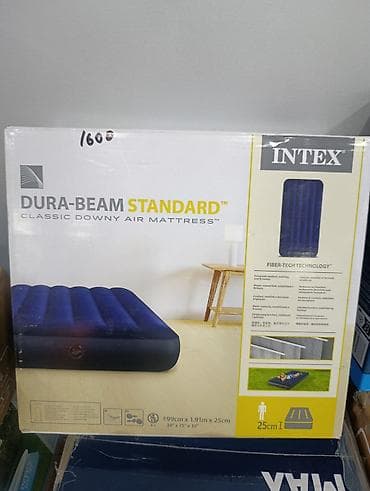 Надувной матрас, Односпальный, Intex, длина - 191 см