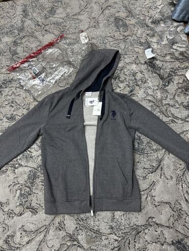 брендовые вещи оригинал: Мужской спортивный костюм, L, Us Polo Assn, Новый, цвет - Серый — 3