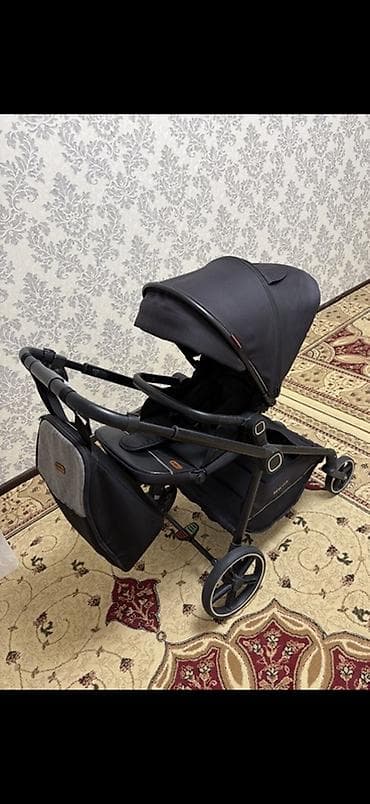 Коляска, Другой бренд, цвет - Черный, Б/у