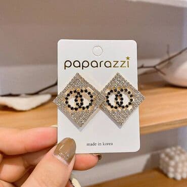 украшение шампанского для свадьбы: Квадратные серьги Г с кристаллами и стразами ✨ Стильные серьги в — 2