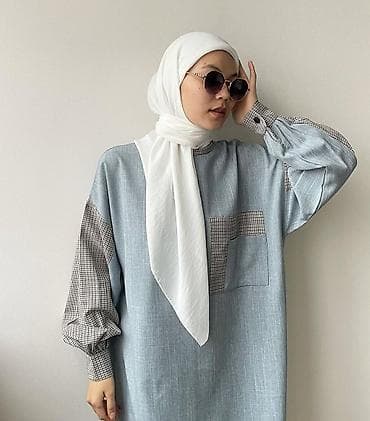 luis vitton: Повседневное платье, Made in KG, Осень-весна, Длинная модель, Лен, Оверсайз, Стандарт — 1