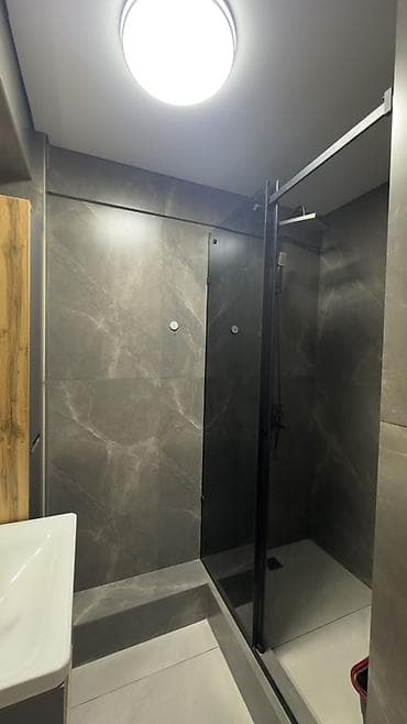 телевизор ми: Тумба для ванны, С раковиной, Другой материал, цвет - Серый — 6