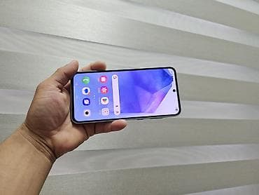 Samsung Galaxy A55 5G, Колдонулган, 128 ГБ, түсү - Ак, 1 SIM, 2 SIM — 2