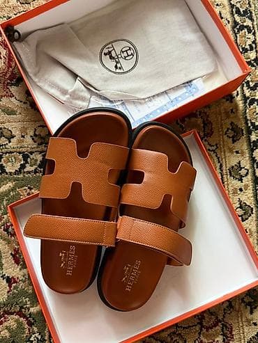 эрмес шлепки: Женские сандалии Hermès - Модель с фирменным вырезом в форме «H» и — 2