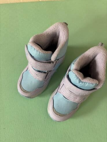 скандия обувь детская зимняя: Детские зимние сапожки/ботинки, голубые с розовым - Мембрана: WATER — 6