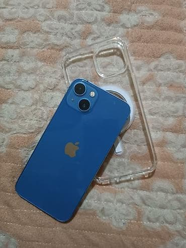 Техника жана электроника: IPhone 13, Колдонулган, 128 ГБ, Көк, Каптама, 91 % — 1