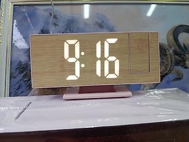 Часы для дома: Цифровые настольные часы с проектором - Большой LED‑дисплей с яркими — 1