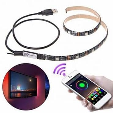 ленточная: Светодиодная Bluetooth RGB 5050 USB лента для подсветки, влагостойкая — 2