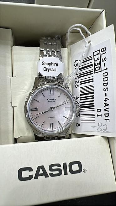 Жеке буюмдар: CASIO Beside BLS-100DS-4AVDF — элегантные классические часы на — 1