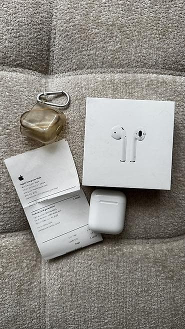 Беспроводные вкладыши наушники, Apple, Airpods 2