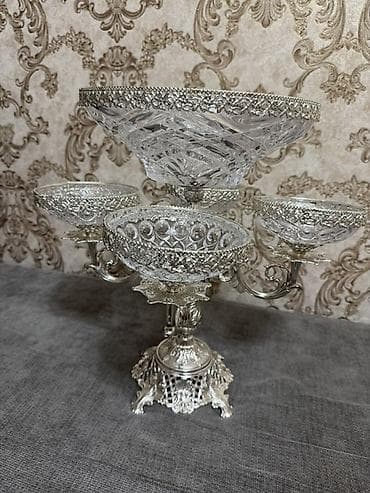 plaud note: Каскадная этажерка-центрпись из хрусталя и металла - Элегантная — 3