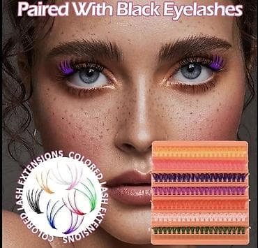 клеить стразы: Накладные пучковые ресницы Цветные и Коричневые DIY Eyelure Luxe 🌈 🤎 — 2
